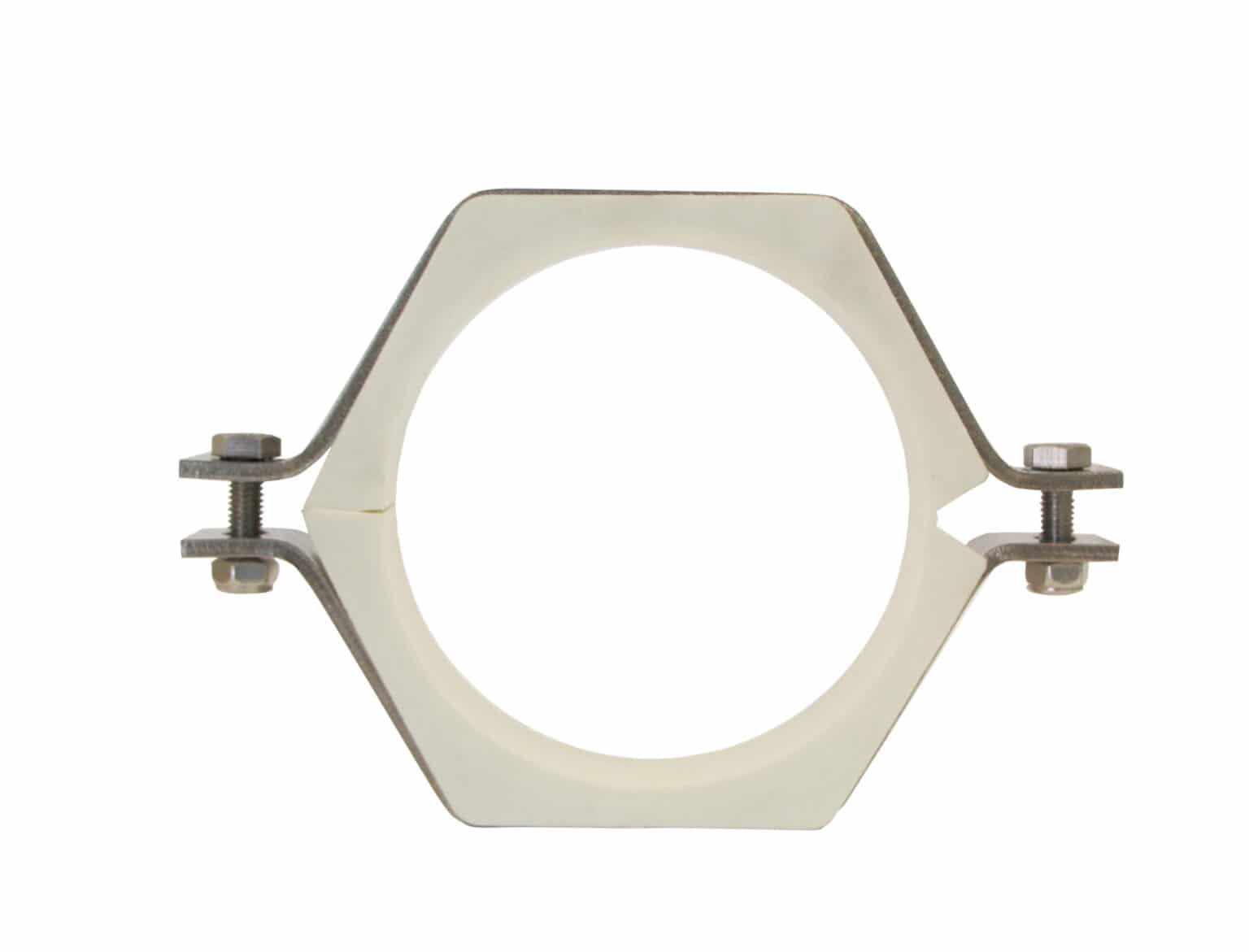 Sanitary Hexagonal Hanger For Pipe With Insert Badger Sanitary And