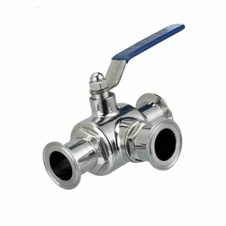 Clamp 3 Piece - 3 Way Ball Valve | Badger Sanitary and Stainless